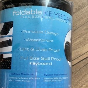New Foldable full size laptop compatible keyboard